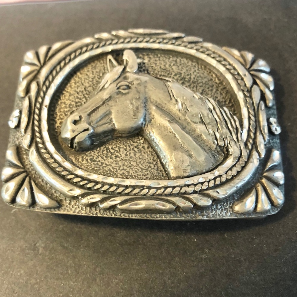 Vintage Western EGE 93#2 Horse Belt Buckle U.S.A
